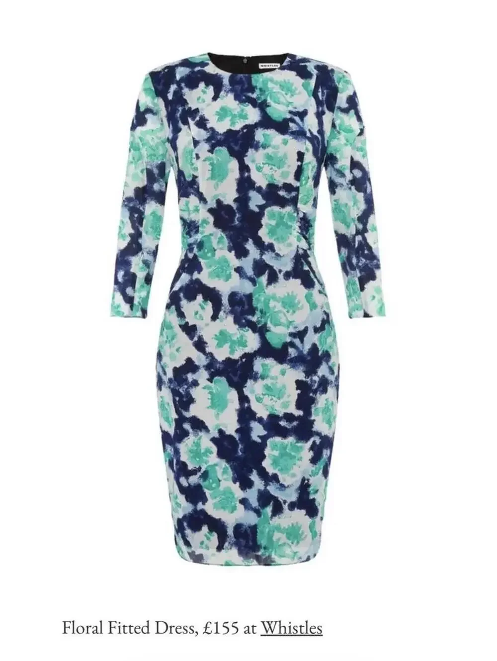 NWOT Whistles Silk Fitted Floral Dress, size 8